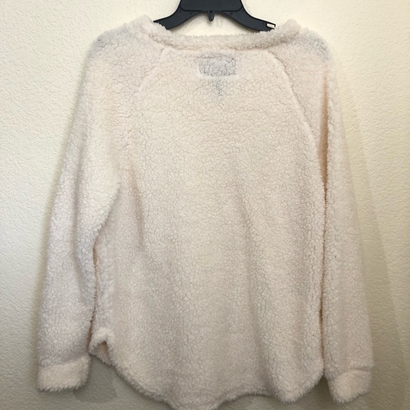 WITH LOVE DEREK Womens Medium Fluffy Christmas Sweater Sequin Reindeer Pullover - Picture 9 of 9